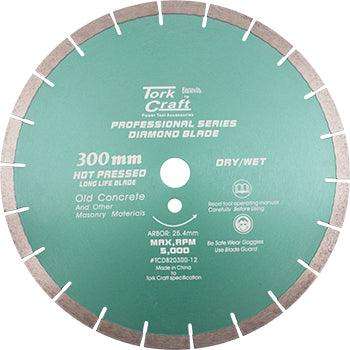 Diamond Blade 300 X 25.4 Mm Old Concrete Hot Pressed Segmented