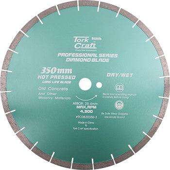 Dia. Blade 350x25.4 Mm Old Concrete Hot Pressed