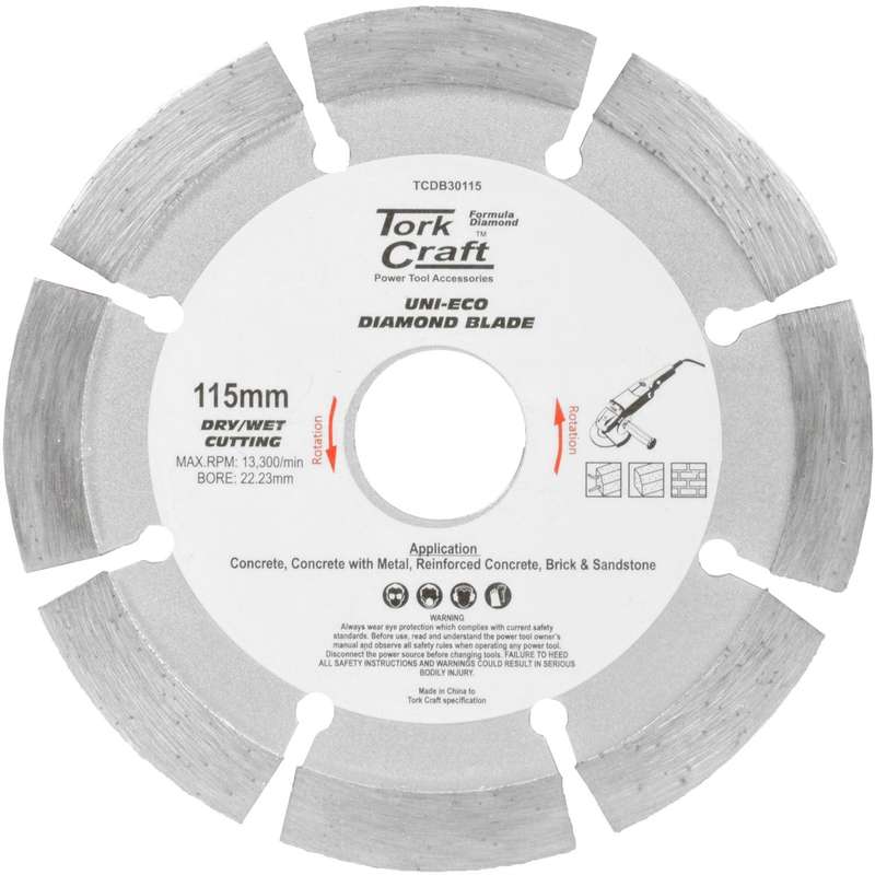 Diamond Blade Segm 115 Mm X 10 Mm Reinforced Concrete