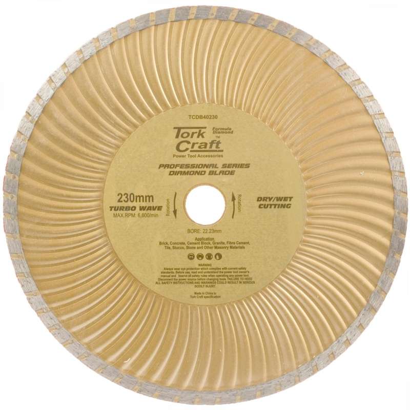 Diamond Blade 230 Mm Turbo Wave Profesional