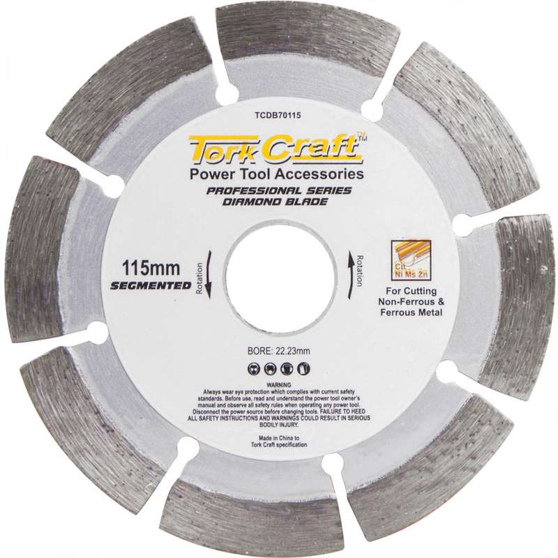 Diamond Blade Seg.115 X 22.23 Mm For Metal Cutting