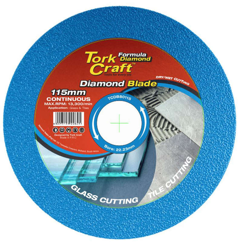 Diamond Blade 115 Mm Cont. Thin Rim Glass Tile Stone Cladding