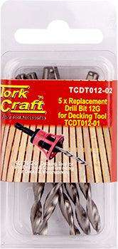 Replacement Drill Bits 12 G X 5 Pc For Decking Tool Tcdt012 01