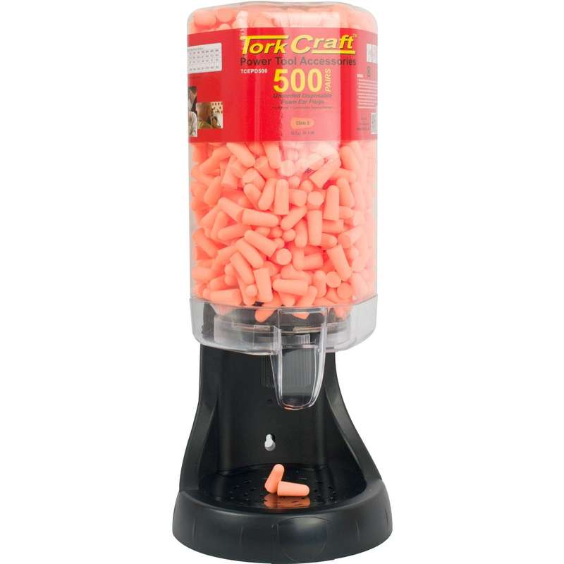 Ear Plug Dispenser C/W 500 Pairs Of Ear Plugs