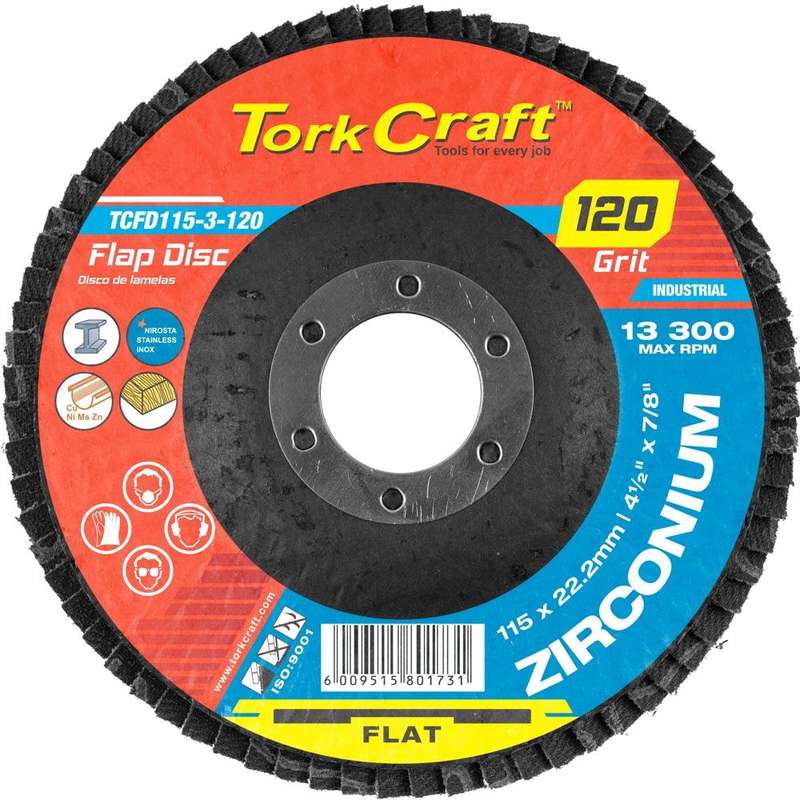 Flap Disc Zirconium 115 Mm 120 Grit Flat