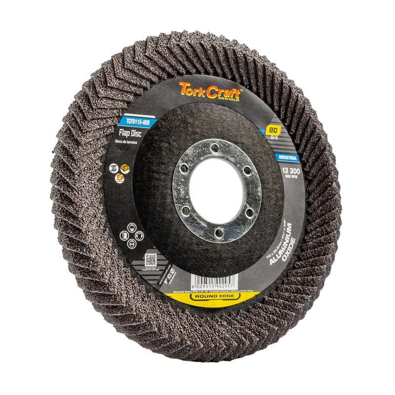Flap Disc Round Edge A/O 115 Mm 80 Grit Flat