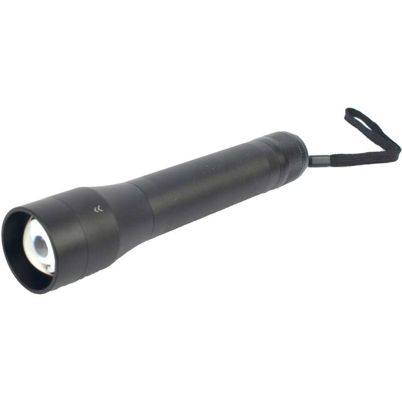 Torch Led Alum Focus Adj 600 Lm Blk Use 3 X C Cell Bat 3 Mode Flash Lig