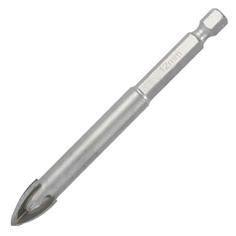 Glass & Tile Drill 12 Mm 4 Flute With Hex Shank