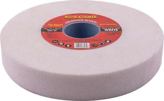 Grinding Wheel 150 X25 X32 Mm Bore Fine 60 Gr W/Bushes For B/G White