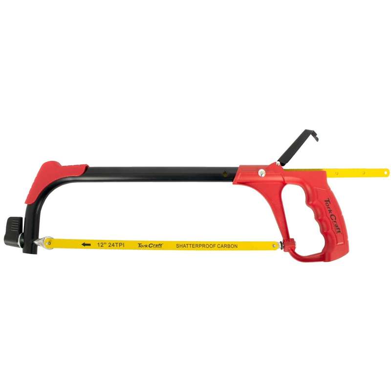 Aluminum Alloy Hacksaw Frame 300 Mm C/W 1 + 3 Free Blades Tork Craft