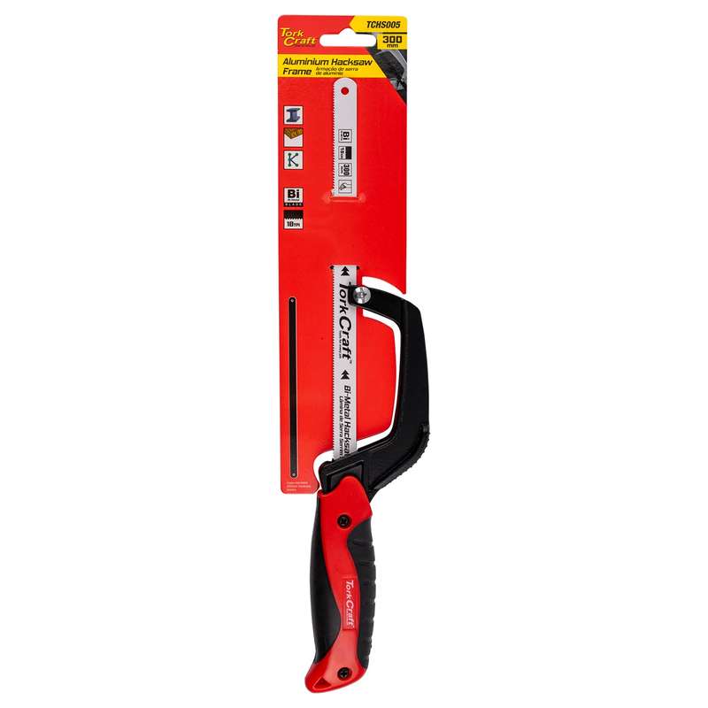 Alumimium Hack Saw Frame 300 Mm Mini C/W Blade One Hand