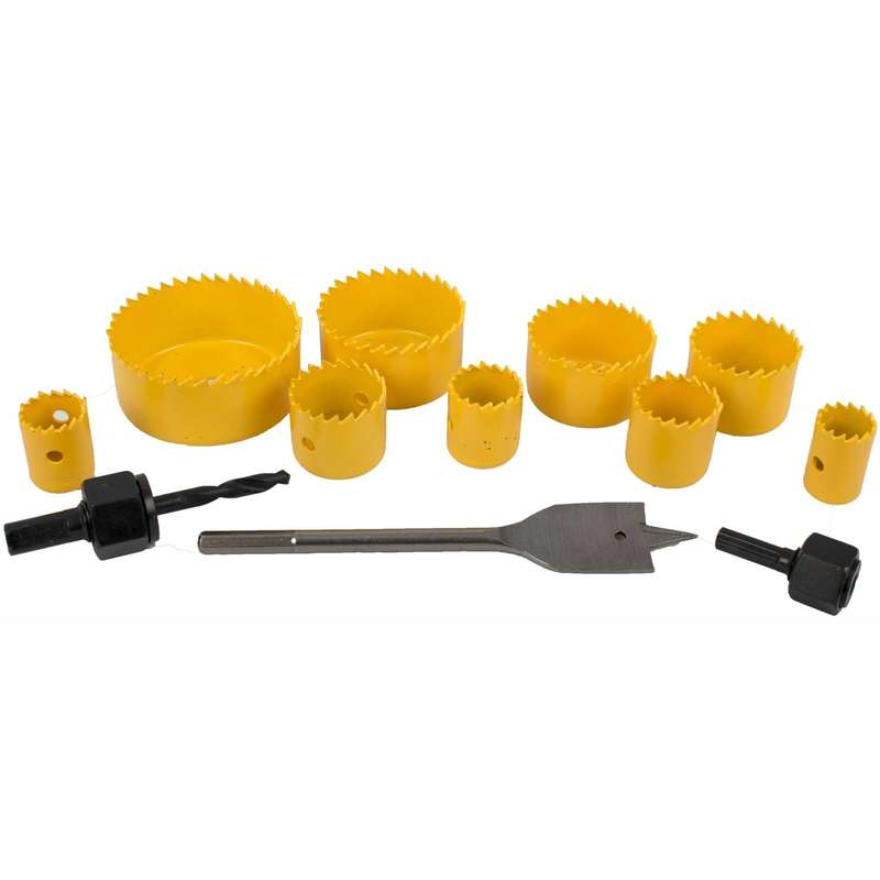 Holesaw Set 13 Pce In Case Carbon Steel