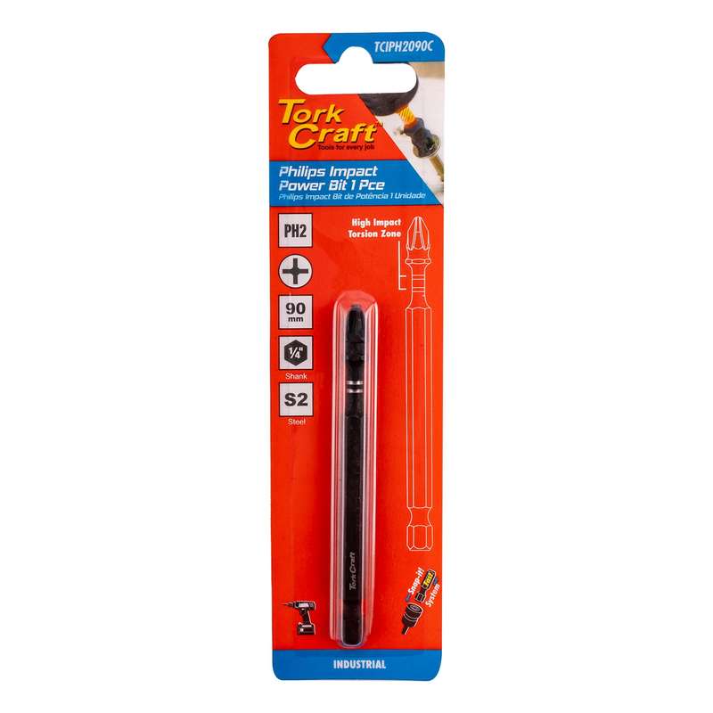 Impact Ph2 X 90 Mm Power Bit 1 Pc Carded