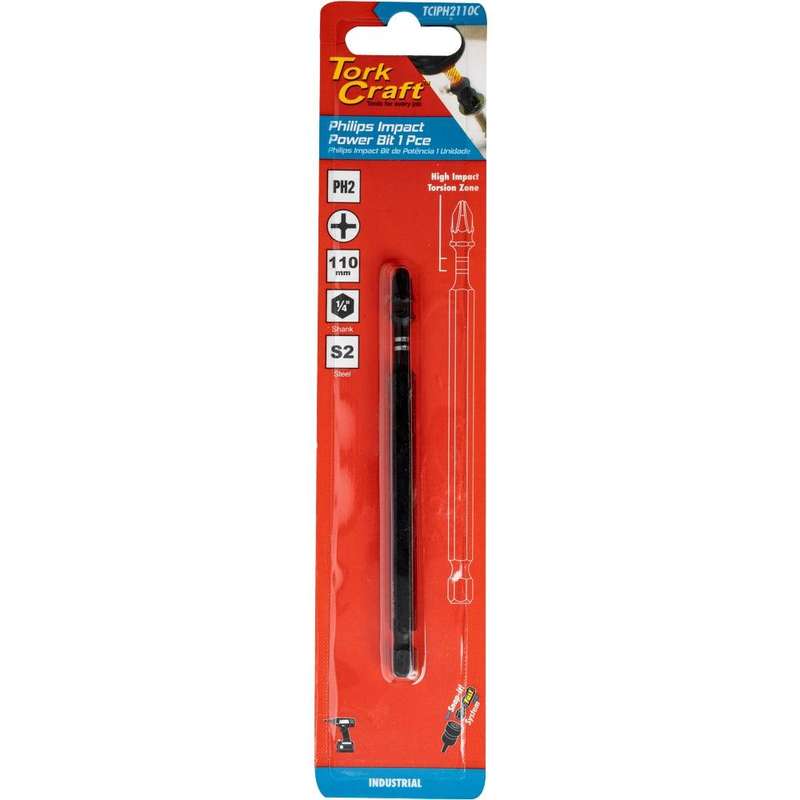 Impact Ph2 X 110 Mm Power Bit 1 Pc Carded