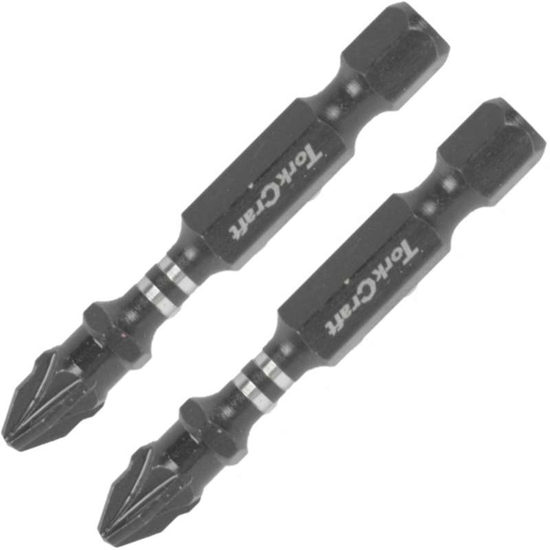 Impact Pozi.2 X 50 Mm Power Bit 2/Card Pz2