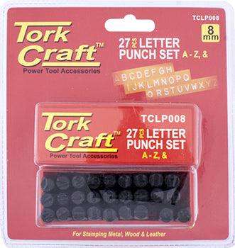 Letter Punch Set 8 Mm (A Z) Capital Black Finish