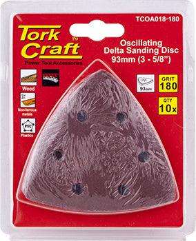 Oscillating Sandpaper A/O 93 Mm 10 Pc Delta Shape 180 Grit