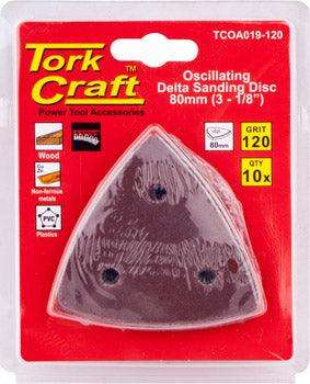 Oscillating Sandpaper A/O 80 Mm 10 Pc Delta Shape 120 Grit