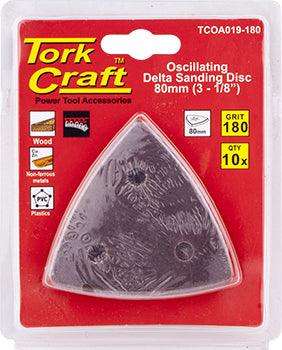 Oscillating Sandpaper A/O 80 Mm 10 Pc Delta Shape 180 Grit