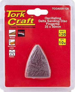 Oscillating Sandpaper A/O 35 X50 Mm 10 Pc Fingertip 120 Grit