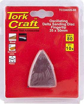 Oscillating Sandpaper A/O 35 X50 Mm 10 Pc Fingertip 80 Grit