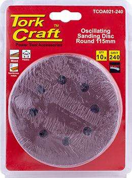 Oscillating Sandpaper A/O 115 Mm 10 Pc Round 240 Grit