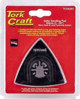 Quick Change Base & Arbor 80 Mm Hook And Loop Delta Micro