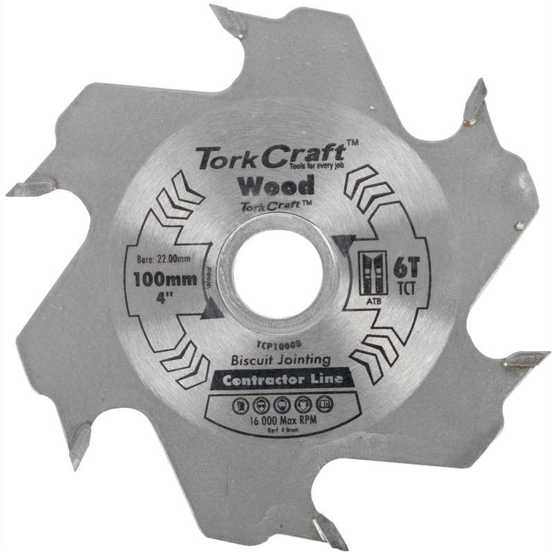 Blade Biscuit Joiner 100 X 6 T 22.0 Mm Tct