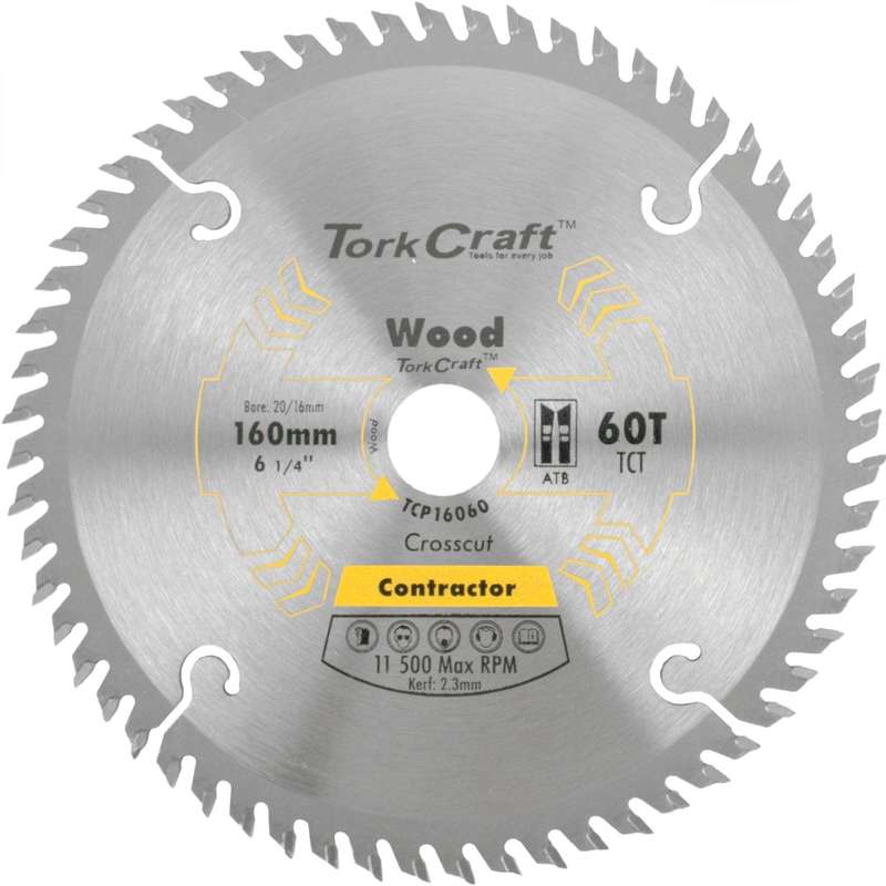 Blade Contractor 160 X 60 T 20/16 Circular Saw Tct