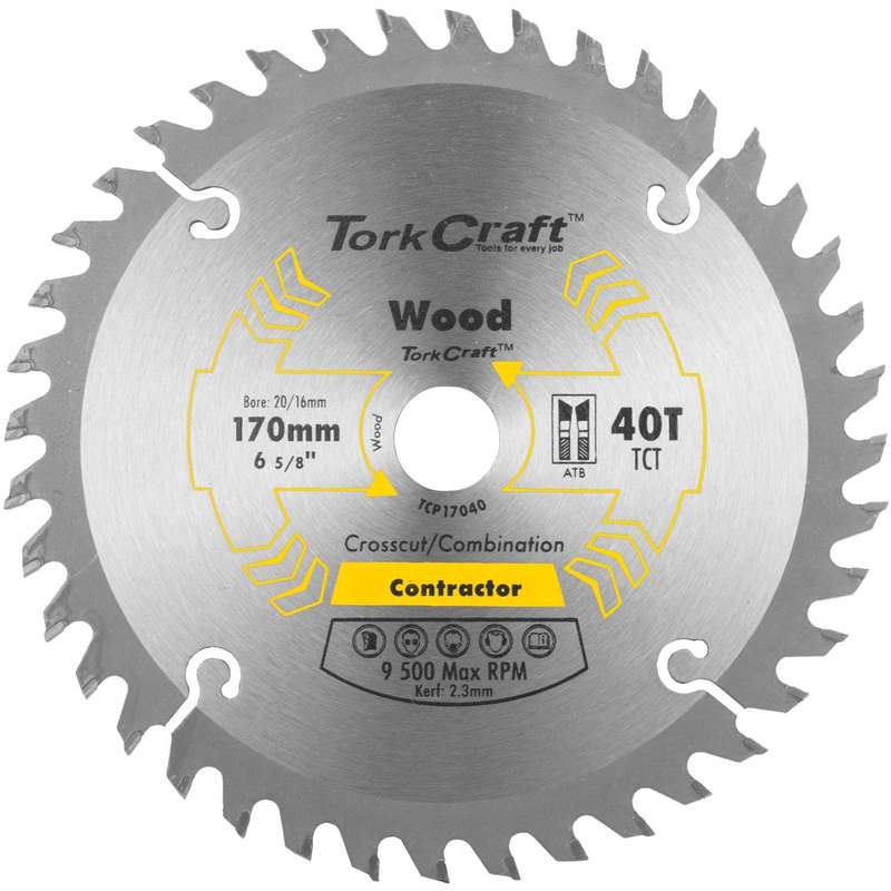 Blade Contractor 170 X 40 T 20/16 Circular Saw Tct