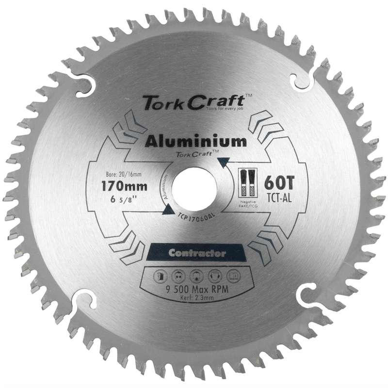 Blade Contractor Alum 170 X 60 T 20/16 Circular Saw Tct