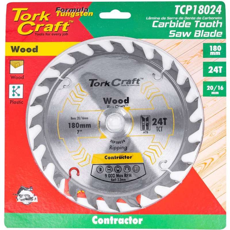Blade Contractor 180 X 24 T 20/16 Circular Saw Tct