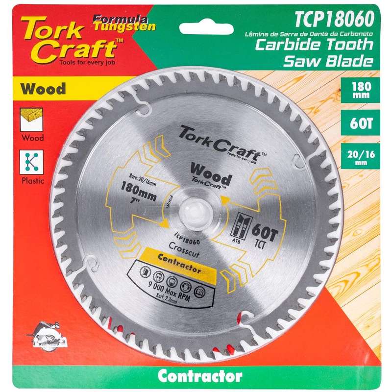 Blade Contractor 180 X 60 T 20/16 Circular Saw Tct