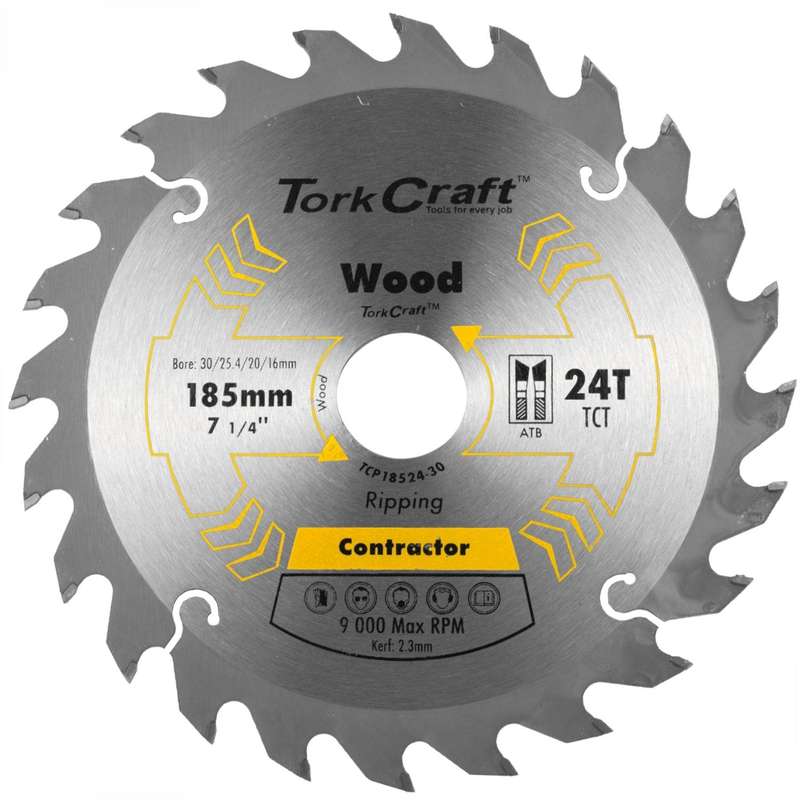 Blade Contractor 185 X 24 T 30/20/16/1 Circular Saw Tct