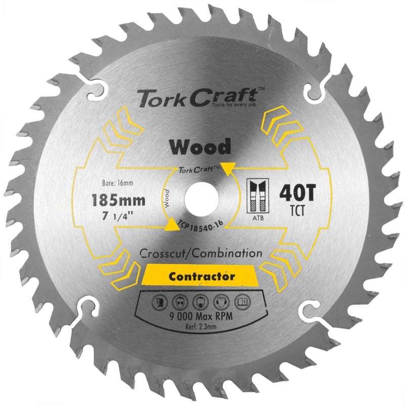 Blade Contractor 185 X 40 T 16 Mm Circular Saw Tct