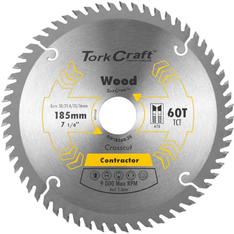 Blade Contractor 185 X60 T 30/20/16/1 Circular Saw Tct