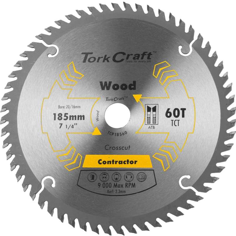 Blade Contractor 185 X60 T 20/16 Circular Saw Tct