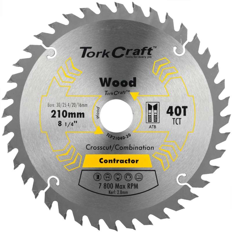 Blade Contractor 210 X 40 T 30 1 20 16 Circular Saw Tct