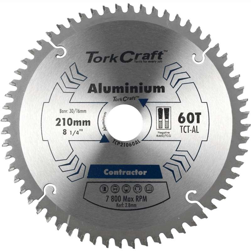 Blade Contactor Alum 210 X 60 T 30/16 Circular Saw Tct