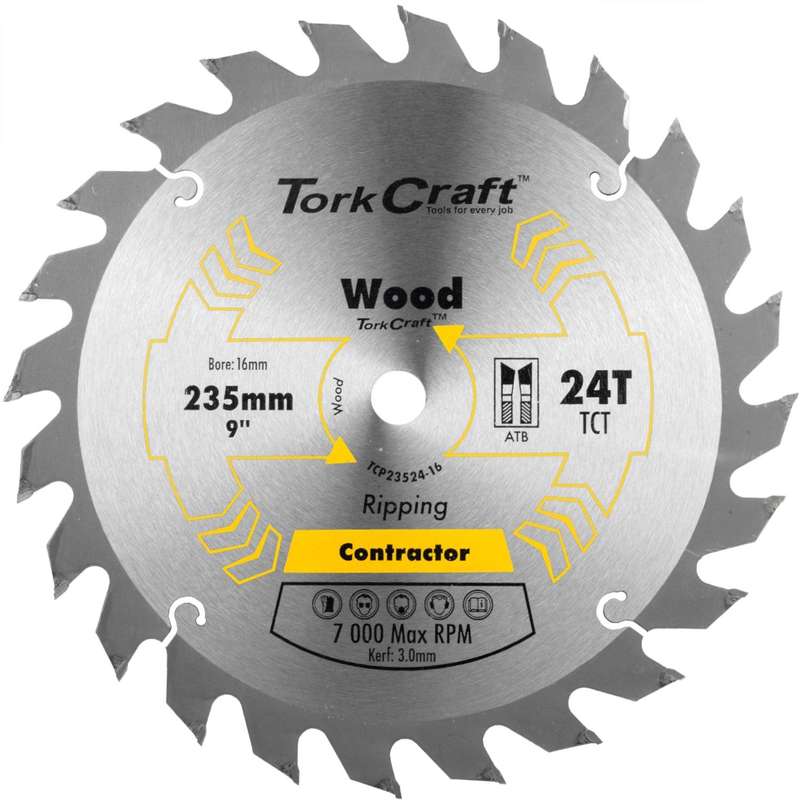 Blade Contractor 235 X 24 T 16mm Circular Saw Tct