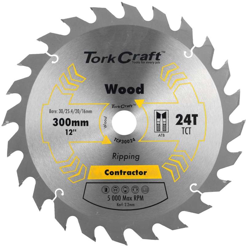 Blade Contractor 300 X 24 T 30/1/20/16 Circular Saw Tct