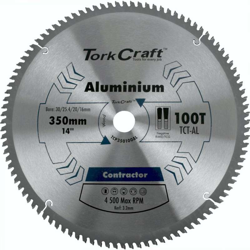 Blade Contractor Alum 350 X 100 T Tcg Neg Circular Saw Tct