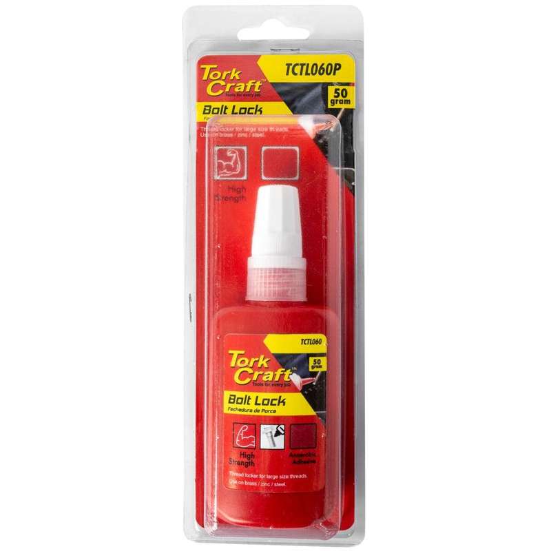 Bolt Lock High Strength For Large Sized Threads Red 50 G (Carded)