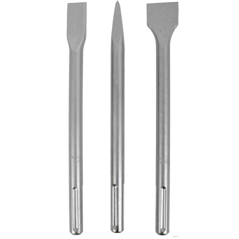 Sds Max Chisel 3 Pc Set 18 X300 Mm Pointed 18 X300 X25 Mm Flat 18 X300 X40 Mm
