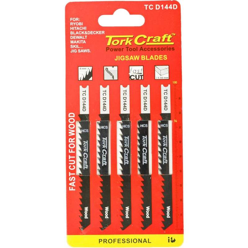 U Shank Jigsaw Blade 6 Tpi Wood 4 Mm 5 Pc