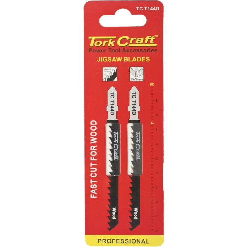 T Shank Jigsaw Blade Fast Cut For Wood 4 Mm 6 Tpi 2 Pc