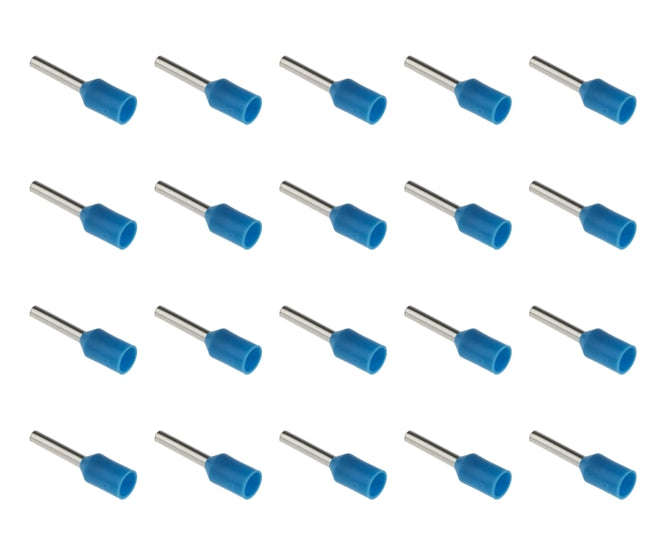 Terminal Boot Lace Blue 0.75 L=10mm 100/Bag E05