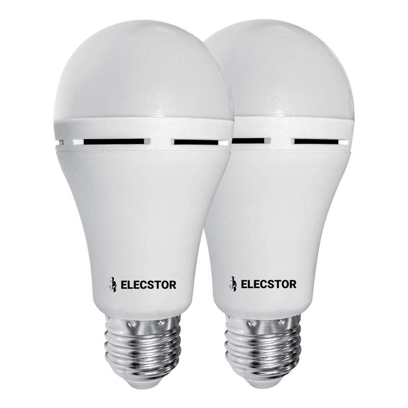 Elecstor E27 7 W Rechargeable Cool White 2 Pack