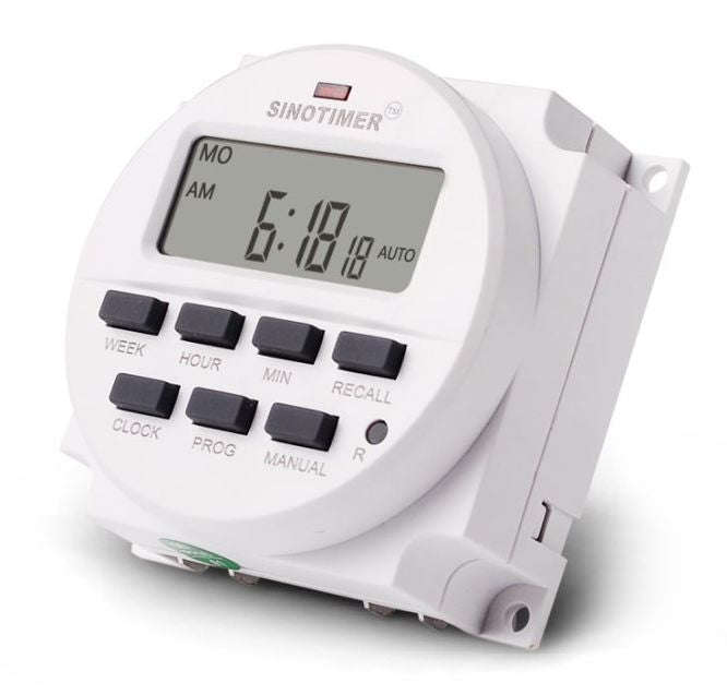 12 Vdc Digital Weekly Programmable Timer 15 A 60x60x32mm Tm618 N 4 12 Vdc