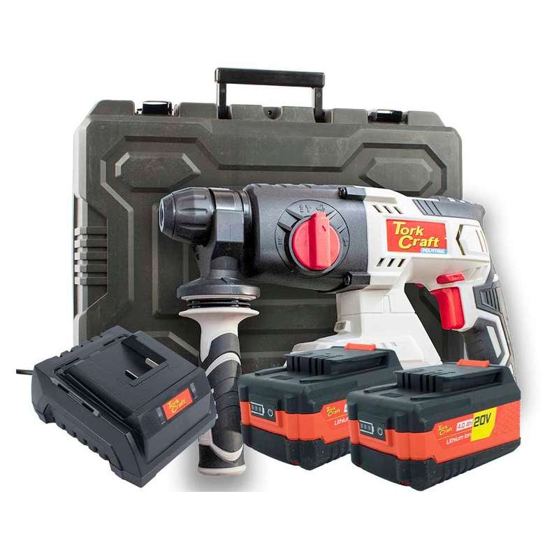 Rot.Hammer Sds 20 V Tc20190 C/W Std. Charg. & 2 X 4.0 Ah Batteries